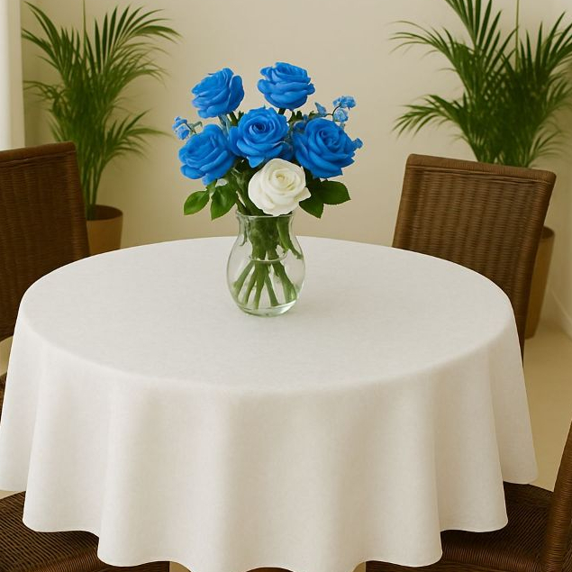 Toalha de Mesa e Forro Redonda 4 e 6 Cadeiras Decoração Elegante de Luxo e tecido grosso Promoção em Oferta na Shopee