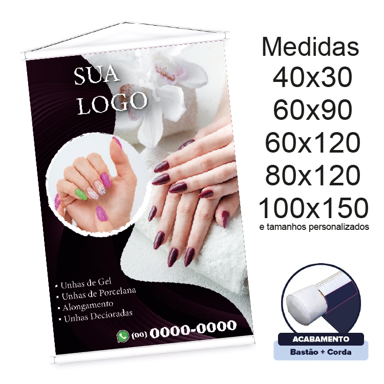 Banner Manicure - PERSONALIZADO