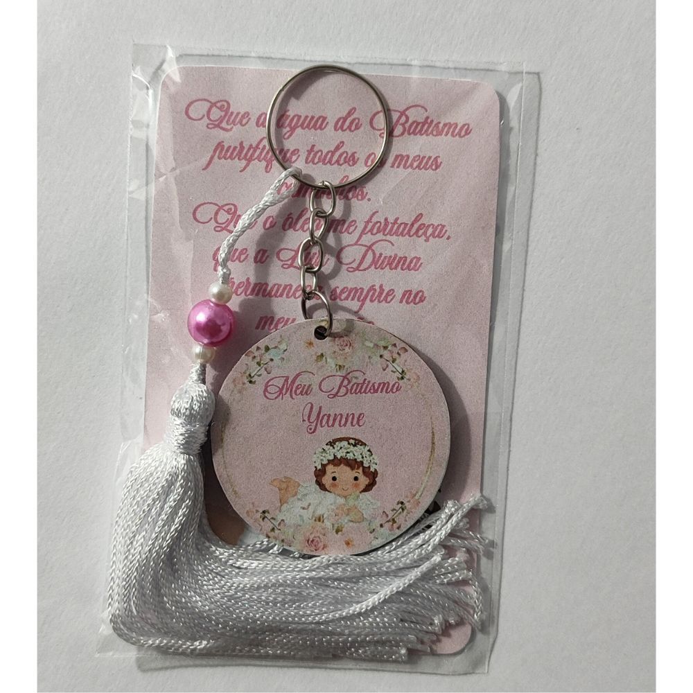 Lembrancinha para Batizado, chaveiros personalizados