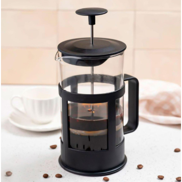 Cafeteira Prensa Francesa 350 ou 600ml de plastico e Vidro Cremeira para Café Leite Filtro fixo