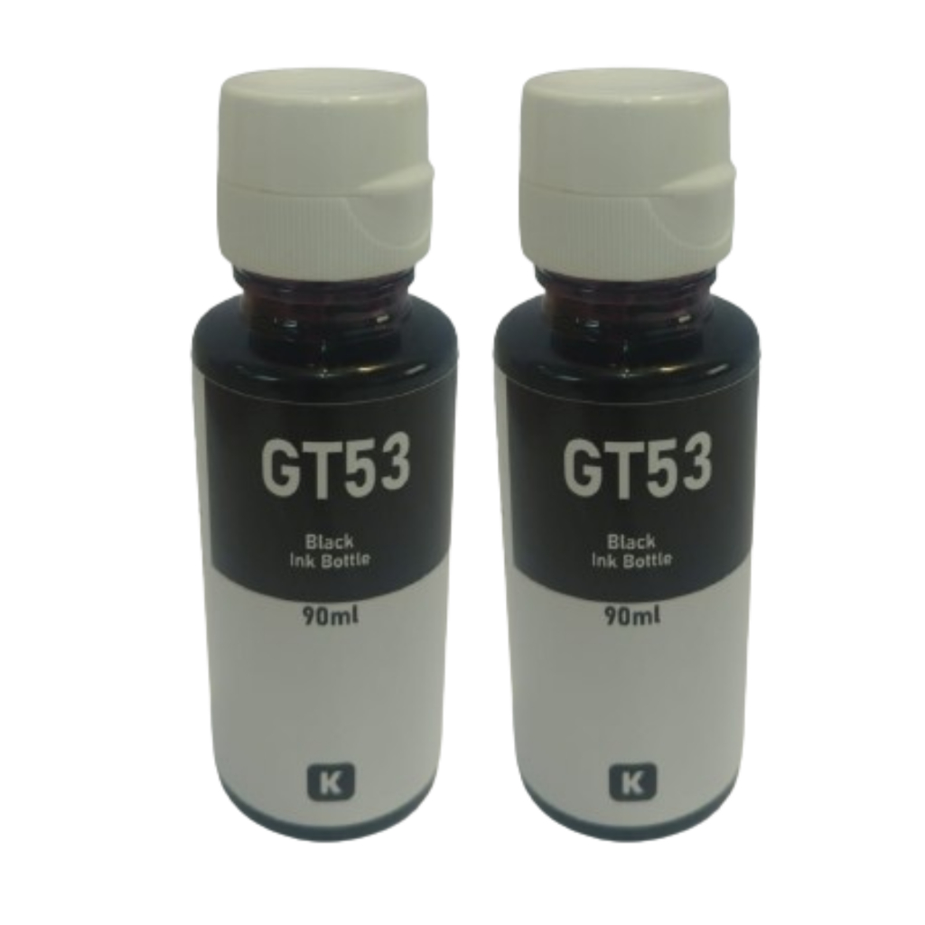 Kit Refil 2Tinta Preto  Hp Gt 53 Gt 52 -   Tank 517- 584-532- 532-416-316-316 Gt5822  GT5810