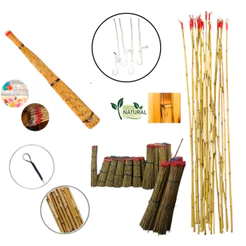 Kit Varas 63cm C/ 1 ou 2 Festa Junina Pescaria Brincadeira Jogos Peixe