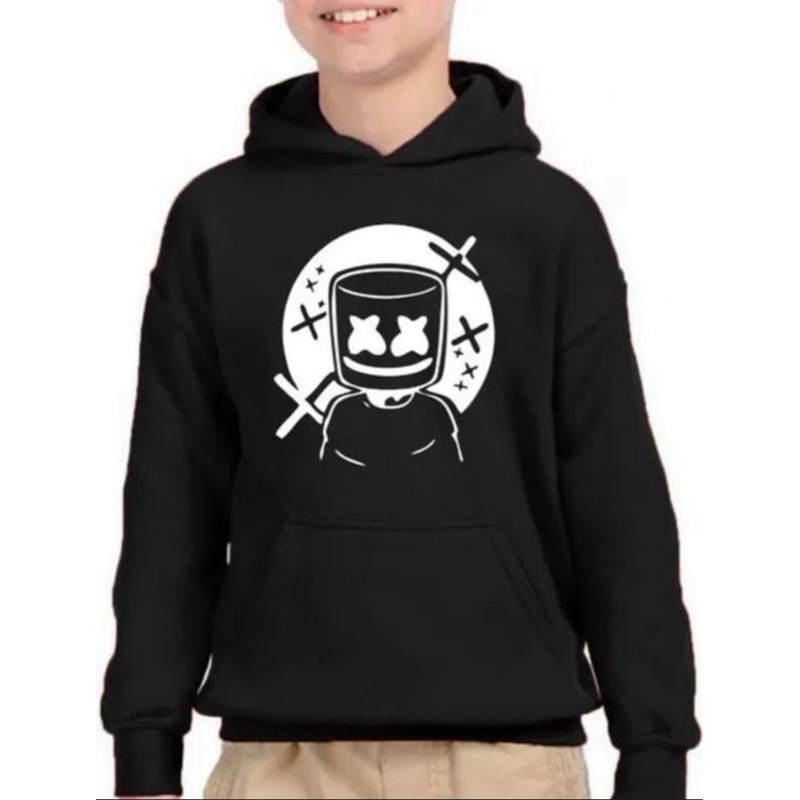 Moletom Preto Infantil Tamanho P DJ Marshmello Unissex