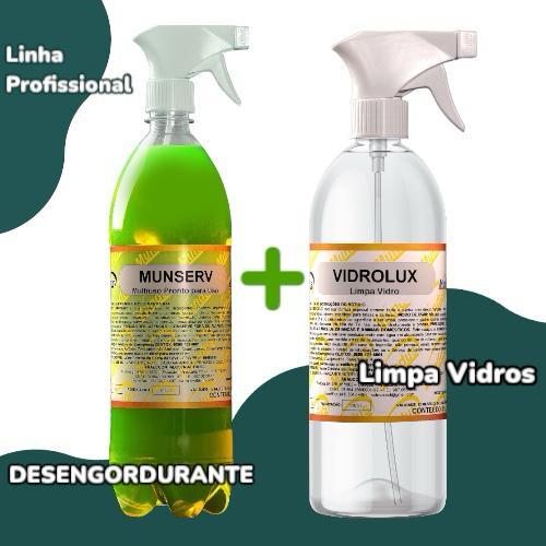 desengordurante cozinha + limpa vidros profissional mundus 1 L