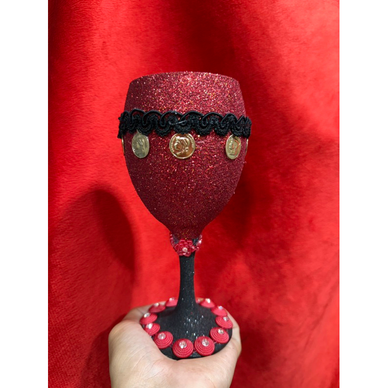 TAÇA LUXO PARA POMBA GIRA, CIGANA, MULAMBO… UMBANDA CANDOMBLE 20 Cm