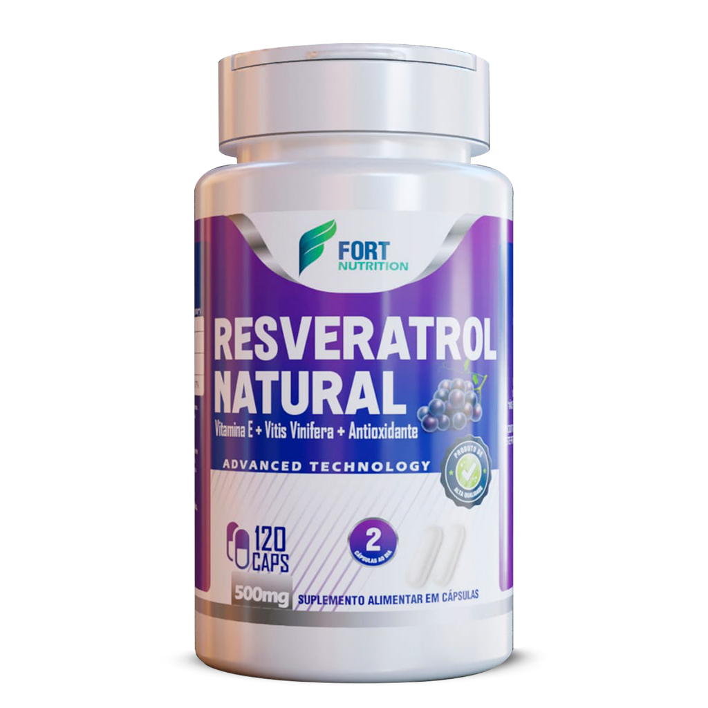 Resveratrol Legítimo 120 capsulas 100% Puro original mais vendido - semente de uva - Natural