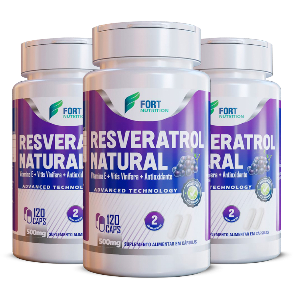 Resveratrol Legítimo 120 capsulas 100% Puro original mais vendido - semente de uva - Natural