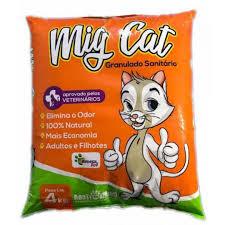 Areia Higiênica Mig Cat 4kg EMBALAGEM NOVA