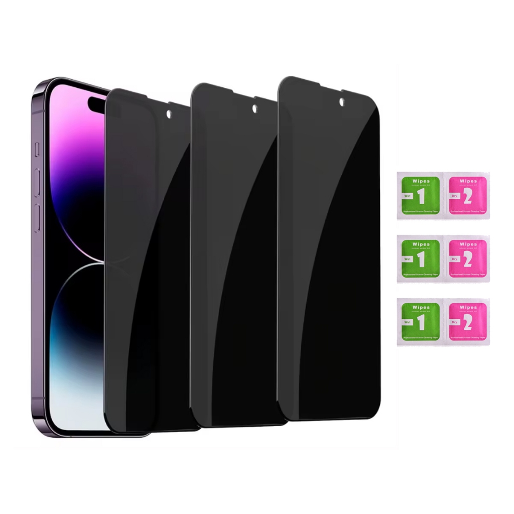 Kit 3x Película Privacidade Anti Spy Modelos Iphone 6 7 8 X Xr 11 12 13 14 15 16