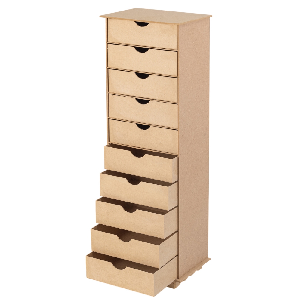 Organizador 10 Gavetas Multiuso Escritório ferramentas parafusos Pai