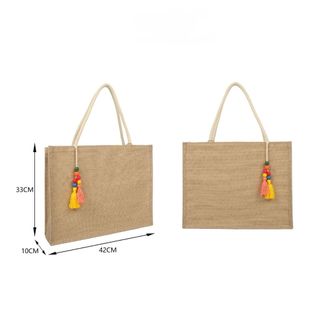 Bolsa De Praia Grande Verão Tote Feminina Eco Chaveiro De Ombro
