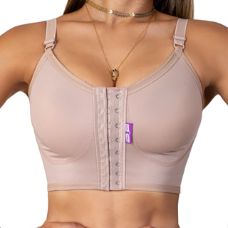 Sutiã Com Reforço Pós-cirúrgico Mamoplastia prótese silicone em Oferta na Shopee