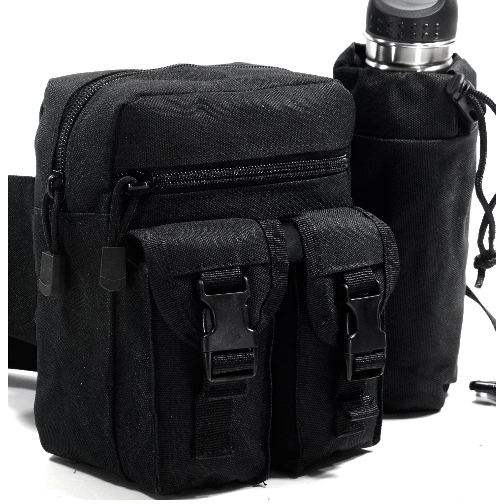 Pochete Tática Bornal Caminhada Porta Treco Camping Porta Garrafa M11