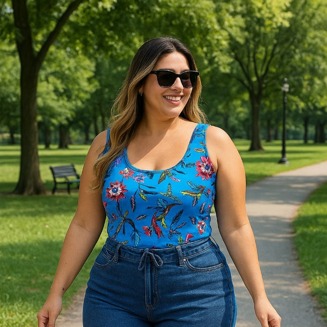 Kit 5 Blusa Plus Size Feminina Regata de Alça Larga Estampada GG Alça Grossa Básica Malha Suede