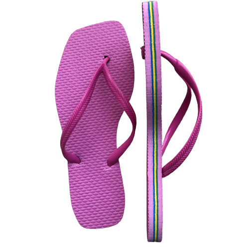 Chinelo rasteirinha de dedo feminino bico quadrado sandalia macia e confortável