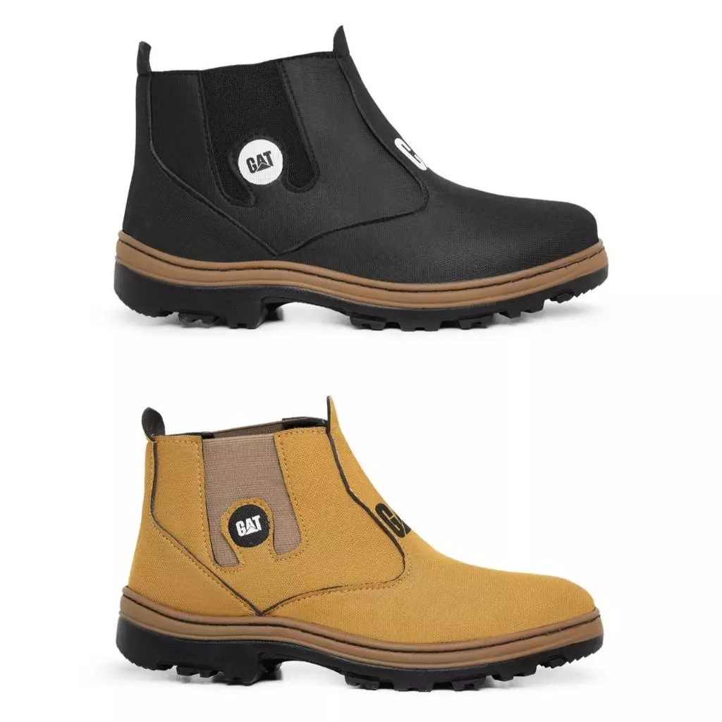 Kit 2 Pares Bota Botina Masculina Cano Curto Dia a Dia E Trabalho