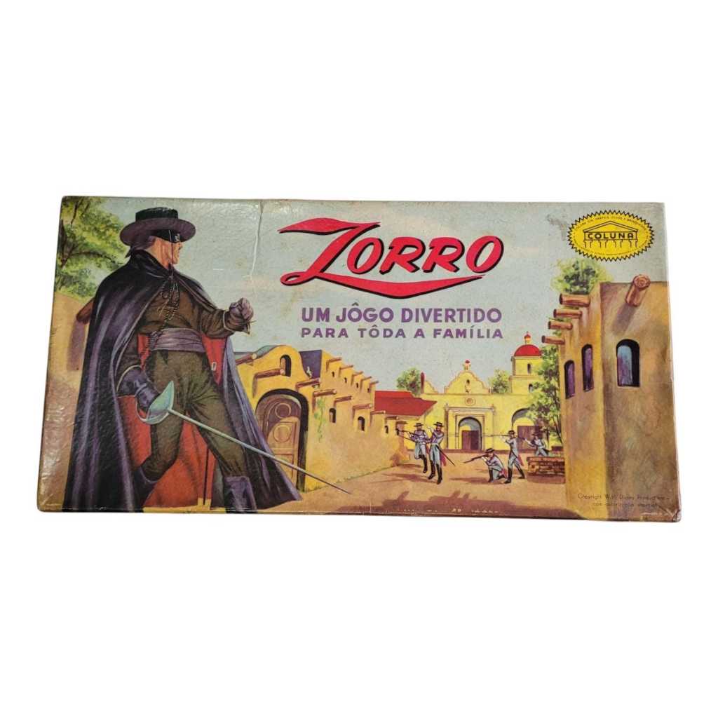Jogo Zorro Coluna Tabuleiro Antigo Raro Completo Tabuleiro (Usado)