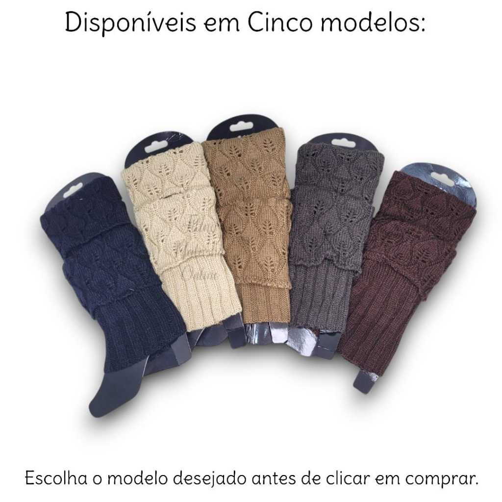Polaina Feminina Cor Inverno Esportiva Frio Lã Moda Fitness