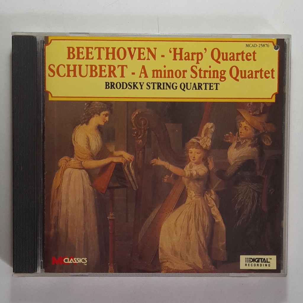 Cd Beethoven "Harp" Quartet, Schubert, A Minor String Quartet, Brodsky. Importado, raro.