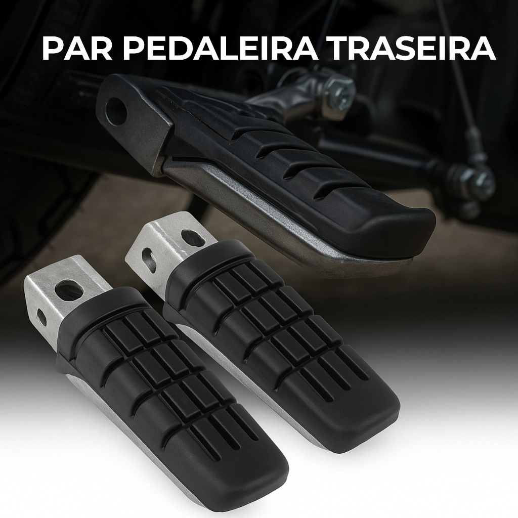 Par Pedaleira Traseira Moto Cbx 200 Cbx 250 Cb 300