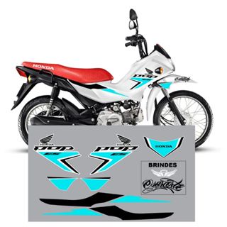 ADESIVO HOLOGRÁFICO POP 110-i BRANCA 2016 Á 2025 em Oferta na Shopee