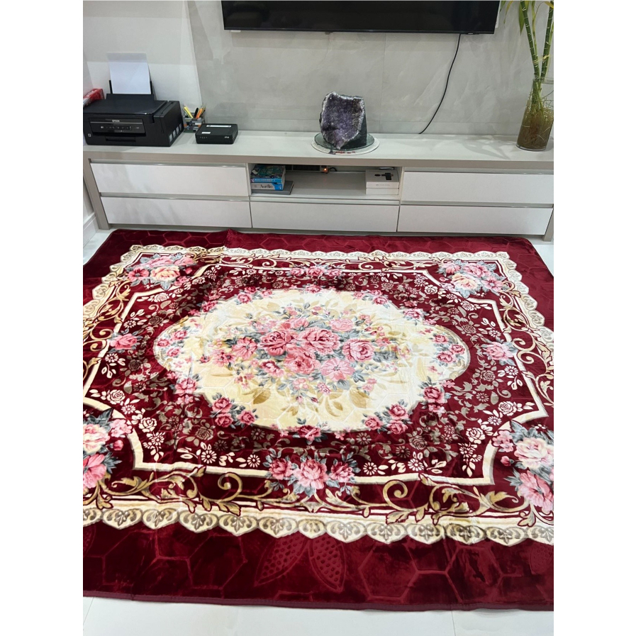 Tapete GRANDE Floral 200cm X 230cm Antiderrapante Para Quartos, Sala. MELHOR QUALIDADE!!!