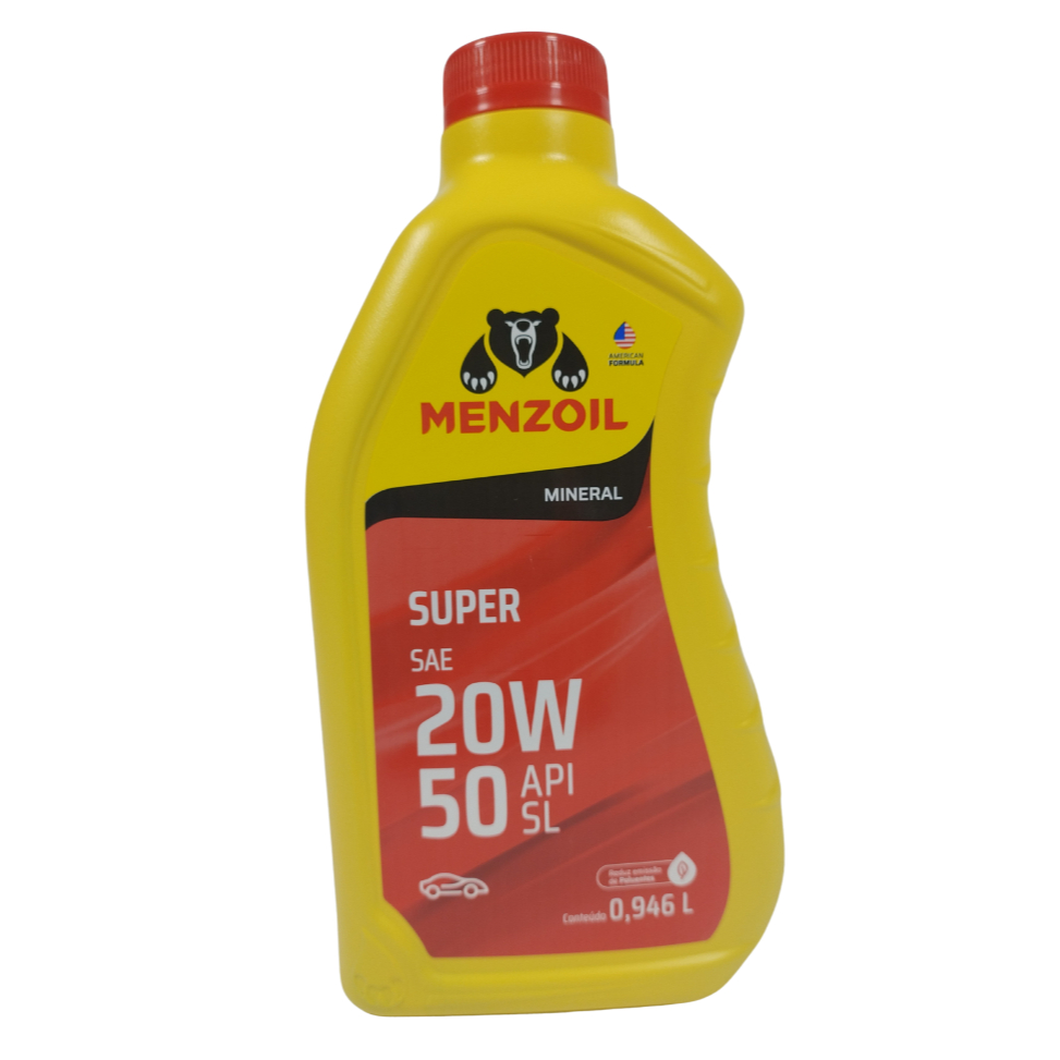 Óleo motor 20w50 Menzoil Mineral API SL em Oferta na Shopee
