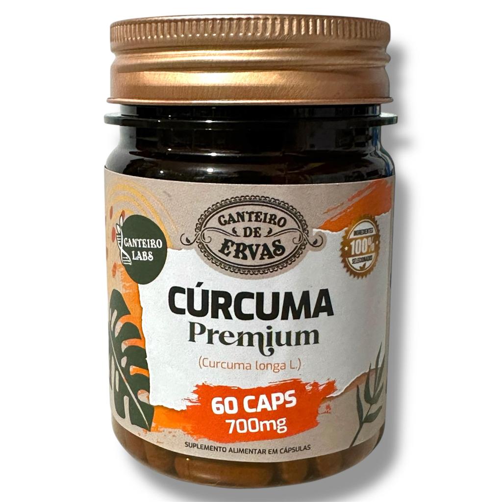 Cúrcuma premium curcuma longa L 700mg 60 caps Canteiro de Ervas em Oferta na Shopee
