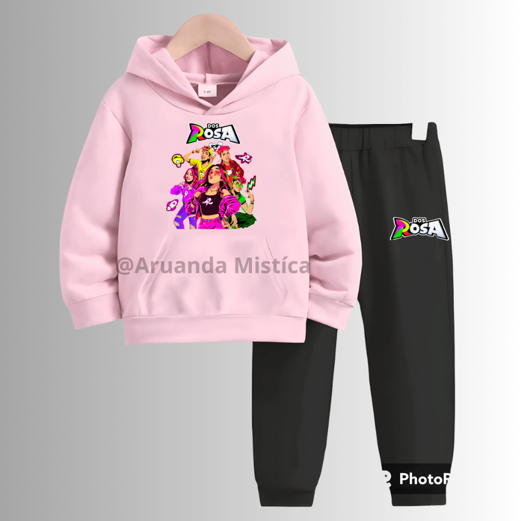 Conjunto Moletom Dos Rosas Grupo YouTube Emillly Vick void leozinho katlen robson novos elementos evolução em Oferta na Shopee