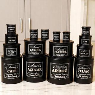 KIT 15 PEÇAS  POTES MANTIMENTOS PARA COZINHA ORGANIZADOR DE ALIMENTOS em Oferta na Shopee