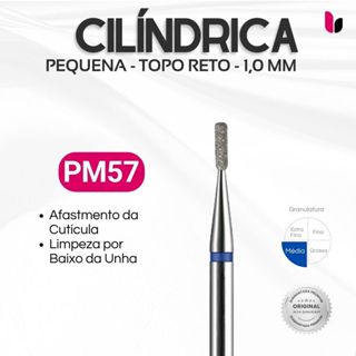 57 - Broca Diamantada - Cilíndrica Mini - 1,0mm em Oferta na Shopee