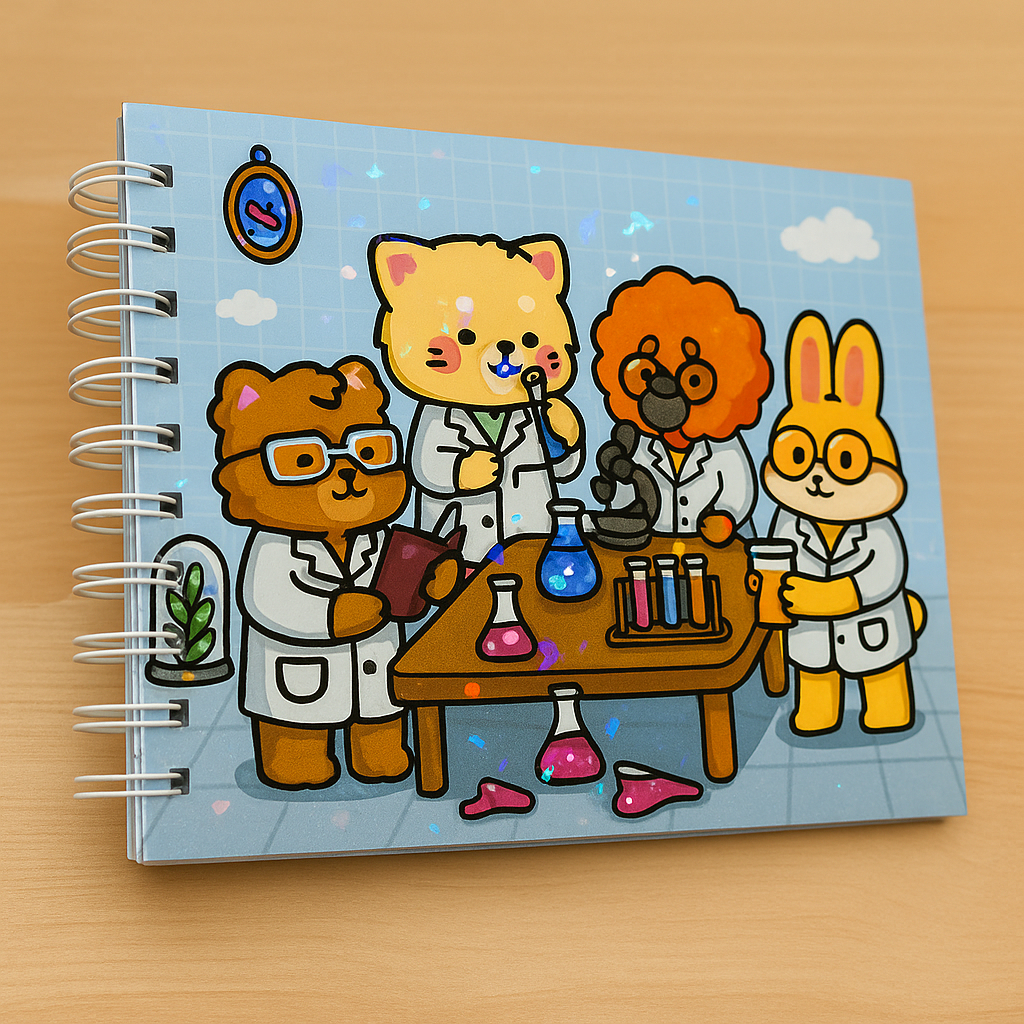Livro De Colorir Hygge Heaven Personagens Capa Dura 50 Páginas 180g A5 Livro Presente Criativo