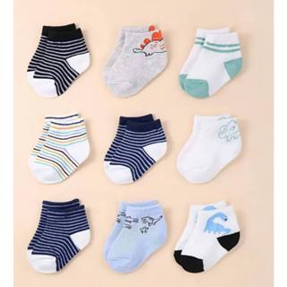 Kit De 3 a 12 Pares De Meias Recém-Nascidos MENINO Algodão em Oferta na Shopee