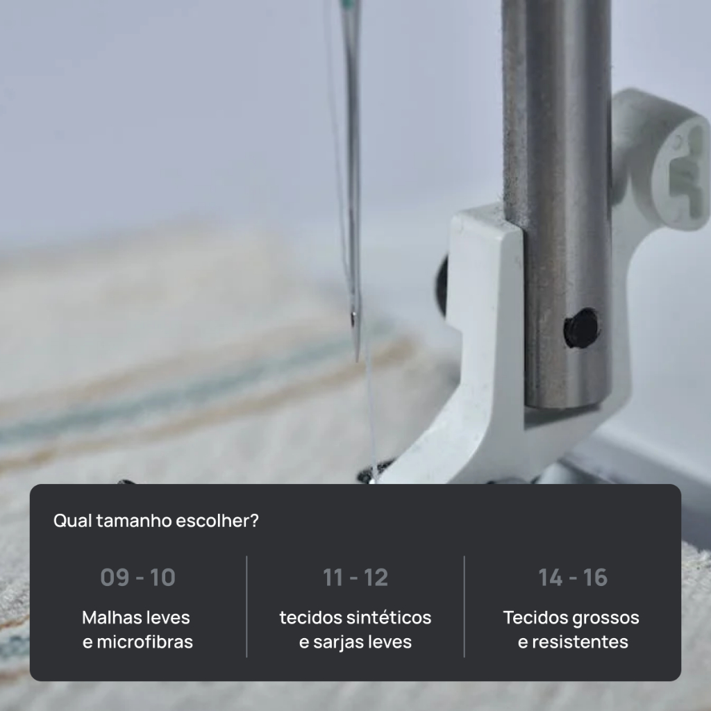 10 Agulhas para máquina de bordar doméstica Orange HAx1 - Vários tamanhos