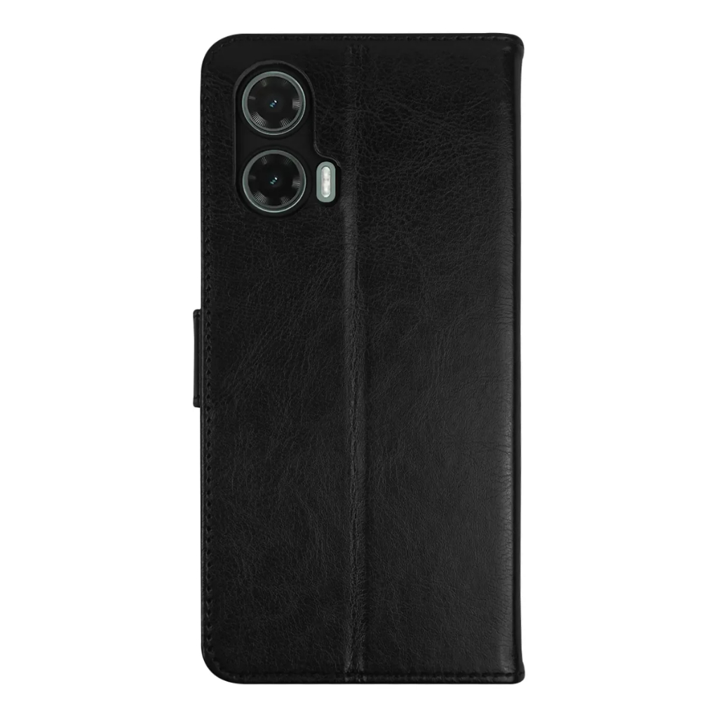 Capa Carteira Flip + Película 3D Para Motorola Moto G35