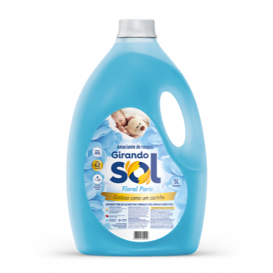 Amaciante de roupas 5 LITROS Floral Paris Girando Sol perfumador de roupas amaciante para roupas diluido em Oferta na Shopee