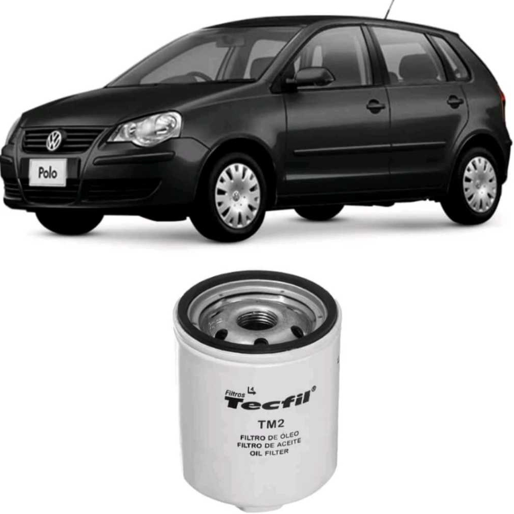 Filtro Óleo Volkswagen Polo 97 a 2014 Tecfil TM2 em Oferta na Shopee