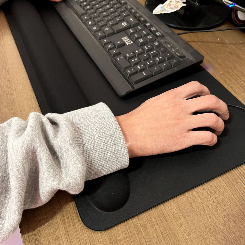 (Tapete Pad) Mouse Pad Ergonômico para Teclado e Mouse Premium