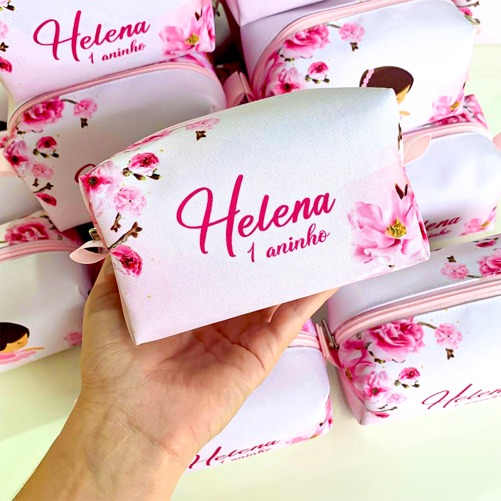 Kit Bolsinhas Necessaire Personalizada lembrancinhas aniversário Box P Bailarina