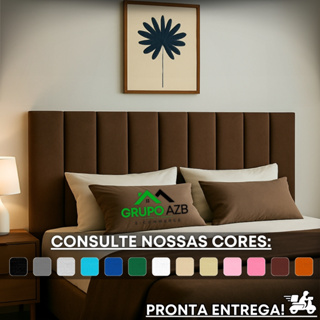 Kits Até 15 Cabeceiras Modulada Adesiva Completa Cama Solteiro Casal Queen e King Placas de 45x20cm em Oferta na Shopee