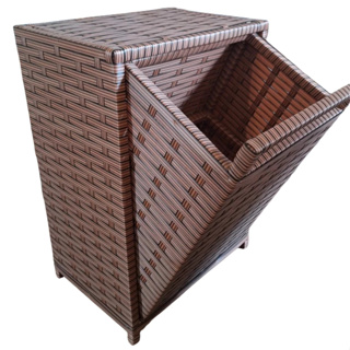 cesto de roupa suja/basculante para banheiro basculante cesto grande 65x40x30 90 litros em Oferta na Shopee