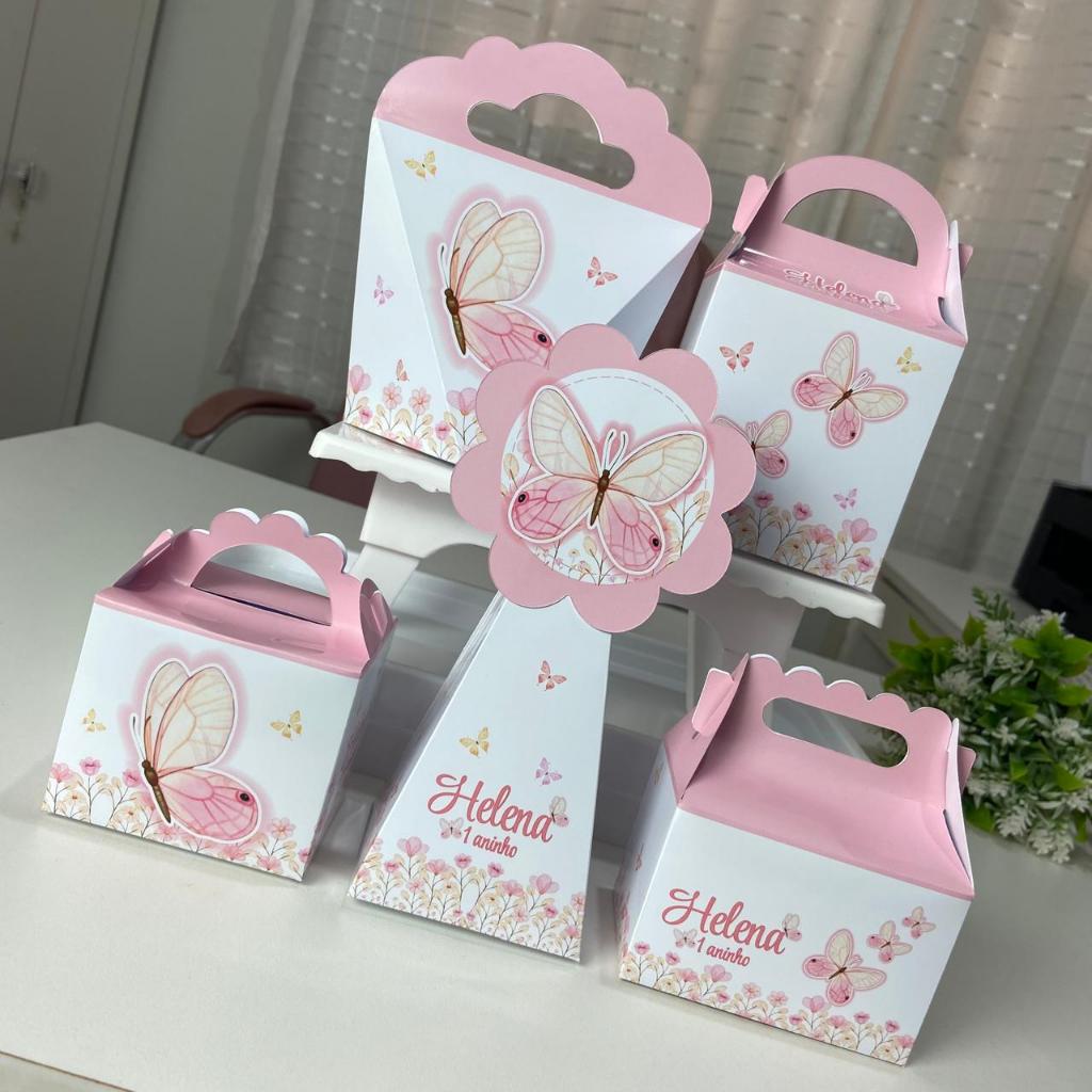 Personalizadas Borboletas Rosa kit festa BORBOLETAS/Pegue e monte/Lembrancinhas em Oferta na Shopee