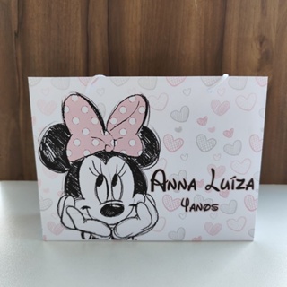 Sacolinha Personalizada Minnie Rabisco Rosa- Pegue e Monte em Oferta na Shopee