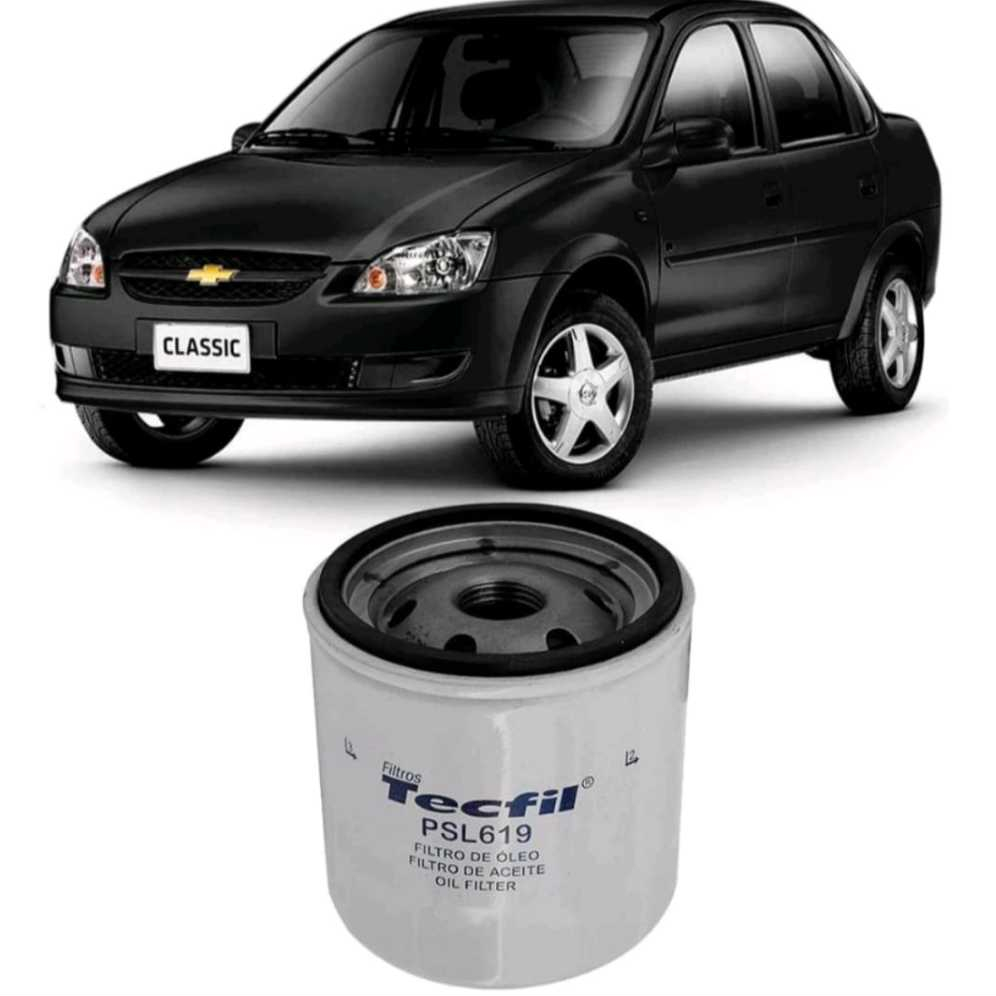Filtro óleo chevrolet Classic 1.0 2010 a 2016 tecfil em Oferta na Shopee