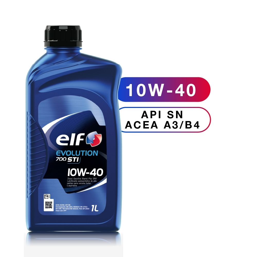 ÓLEO 10W40 ELF EVOLUTION 700 STI SEMISSINTÉTICO - 1 LITRO