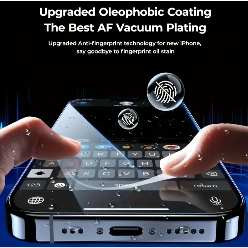 Película de Privacidade de Vidro 3D Anti-Espião para Iphone Todos Modelos IOS 6 7 8 XR 11 12 13 14 15 16 16Pro 16Pro Max - detalhe