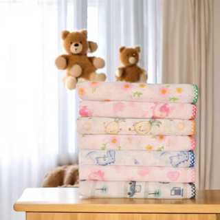 Kit 3 Toalha Fralda Bebê Luxo Estampada Fraldão Banho 70cm X 110cm Com Crochê em Oferta na Shopee