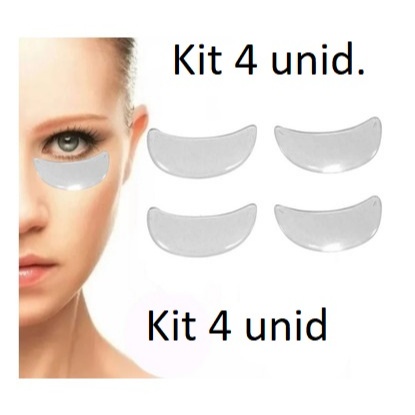 4 Adesivos Silicone Anti-idade Ruga Flacidez Área Dos Olhos