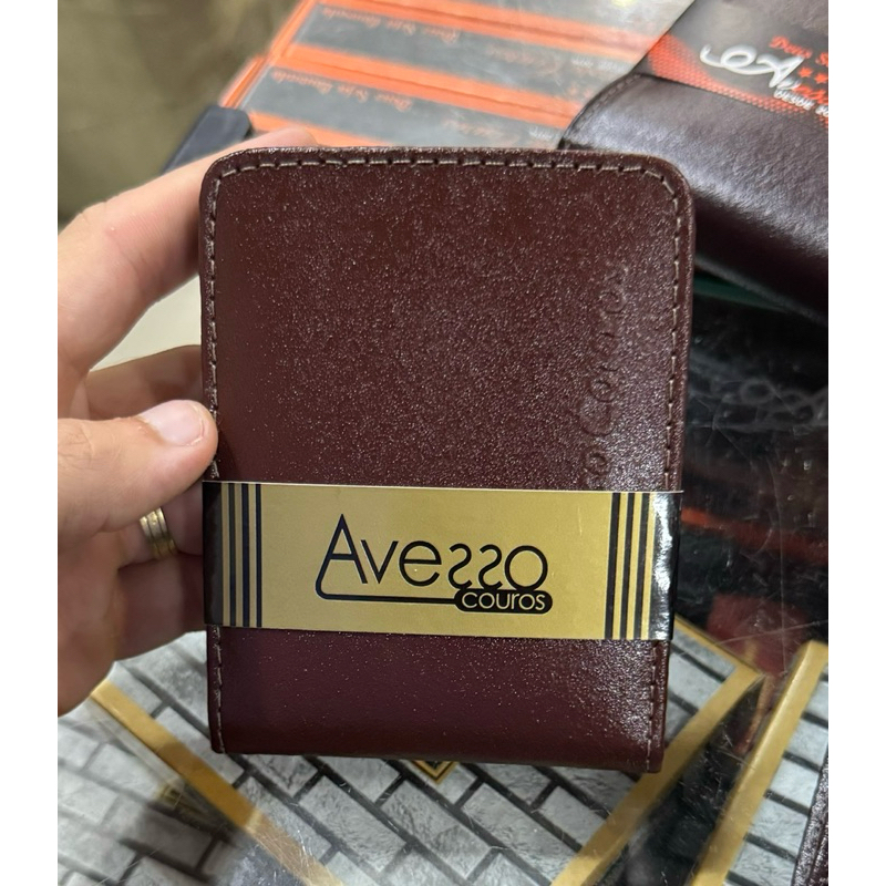 Carteira Masculina Couro Legitimo Luxo Águia Couro Cor Preto Premium Presente