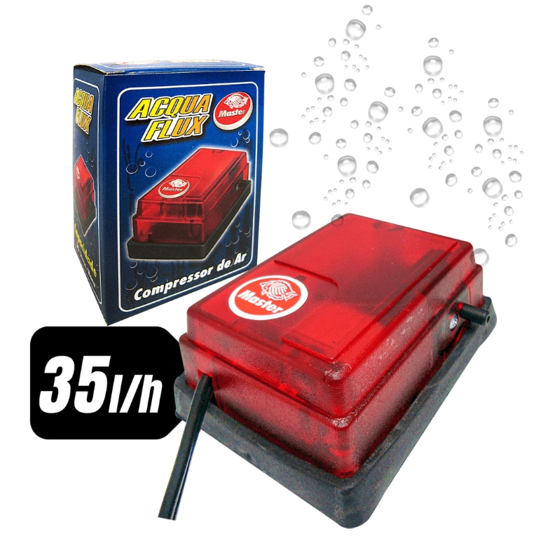 Compressor De Ar Aerador Aquário 110V 35L/h Acqua-Flux